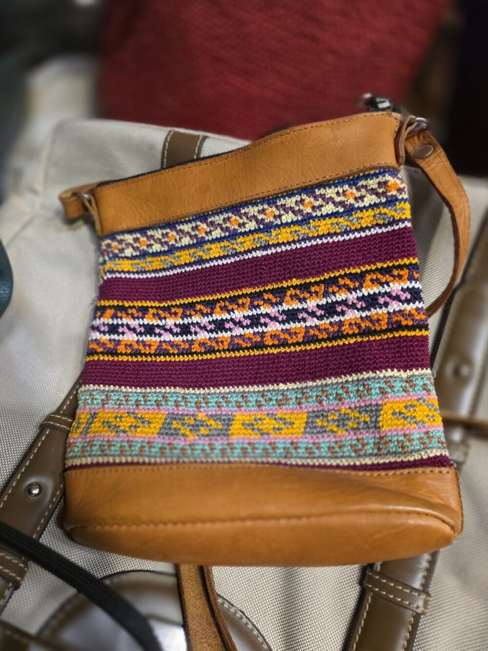 Talabarteria Azteca Stitched Leather Purse